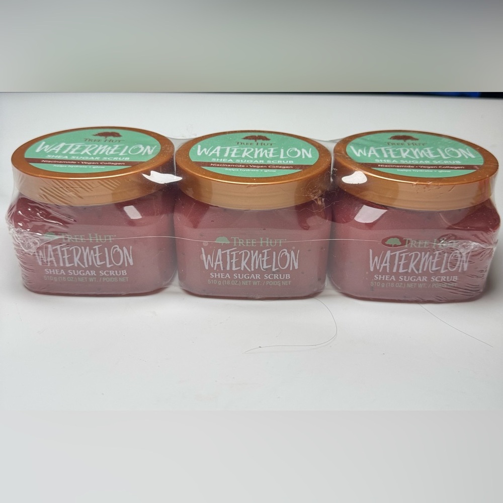 Watermelon Shea Sugar Scrub - tree hut 3 pack
